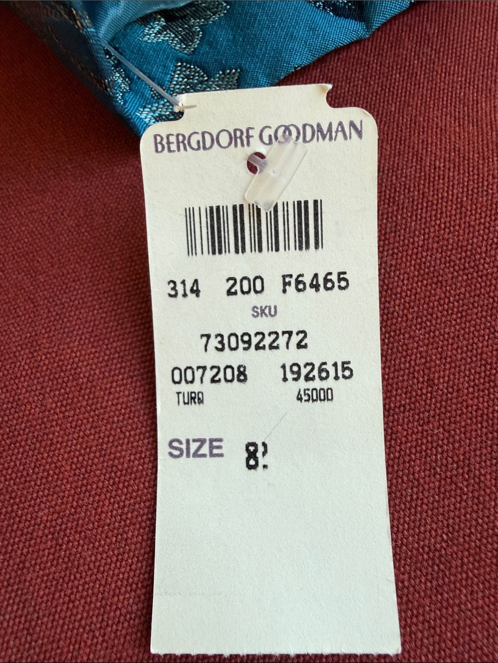 NWT Nanette Lepore Bergdorf Goodman Turquoise Brocade Peplum Jacket Size 8 - Picture 9 of 11